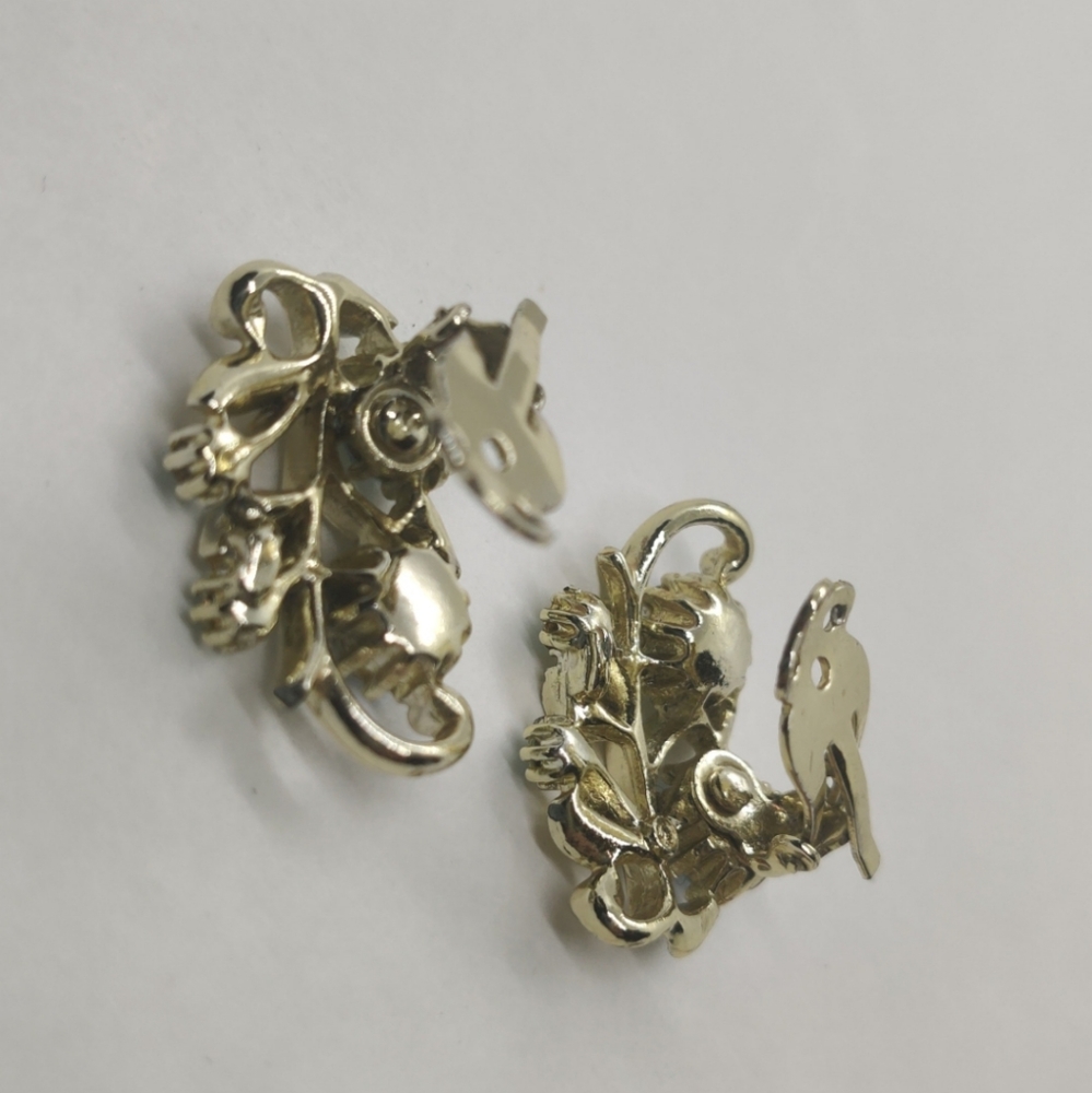 Vintage Coro Aurora Borealis crystal earrings - Picture 4 of 8